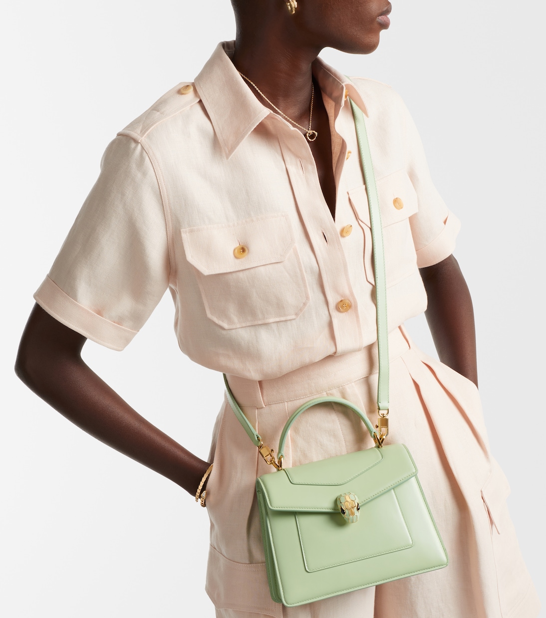 Henkeltasche Serpenti Forever Small aus Leder | Bvlgari