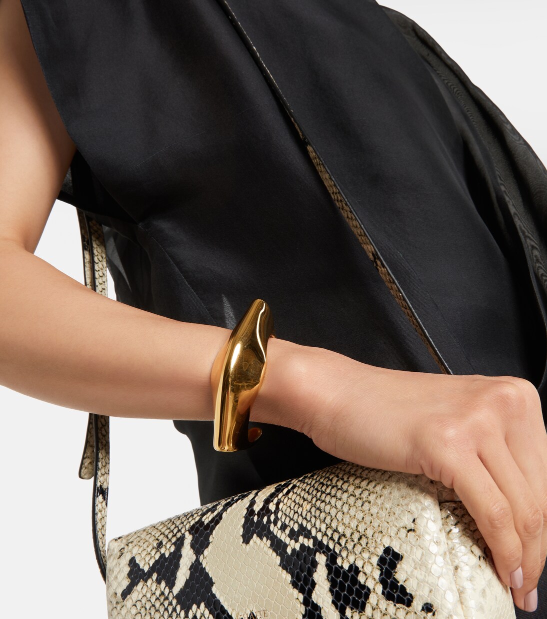 Lotus 18kt gold-plated cuff bracelet | Khaite