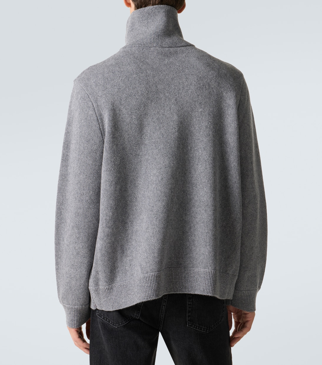 Wool and cotton half-zip sweater | Frame