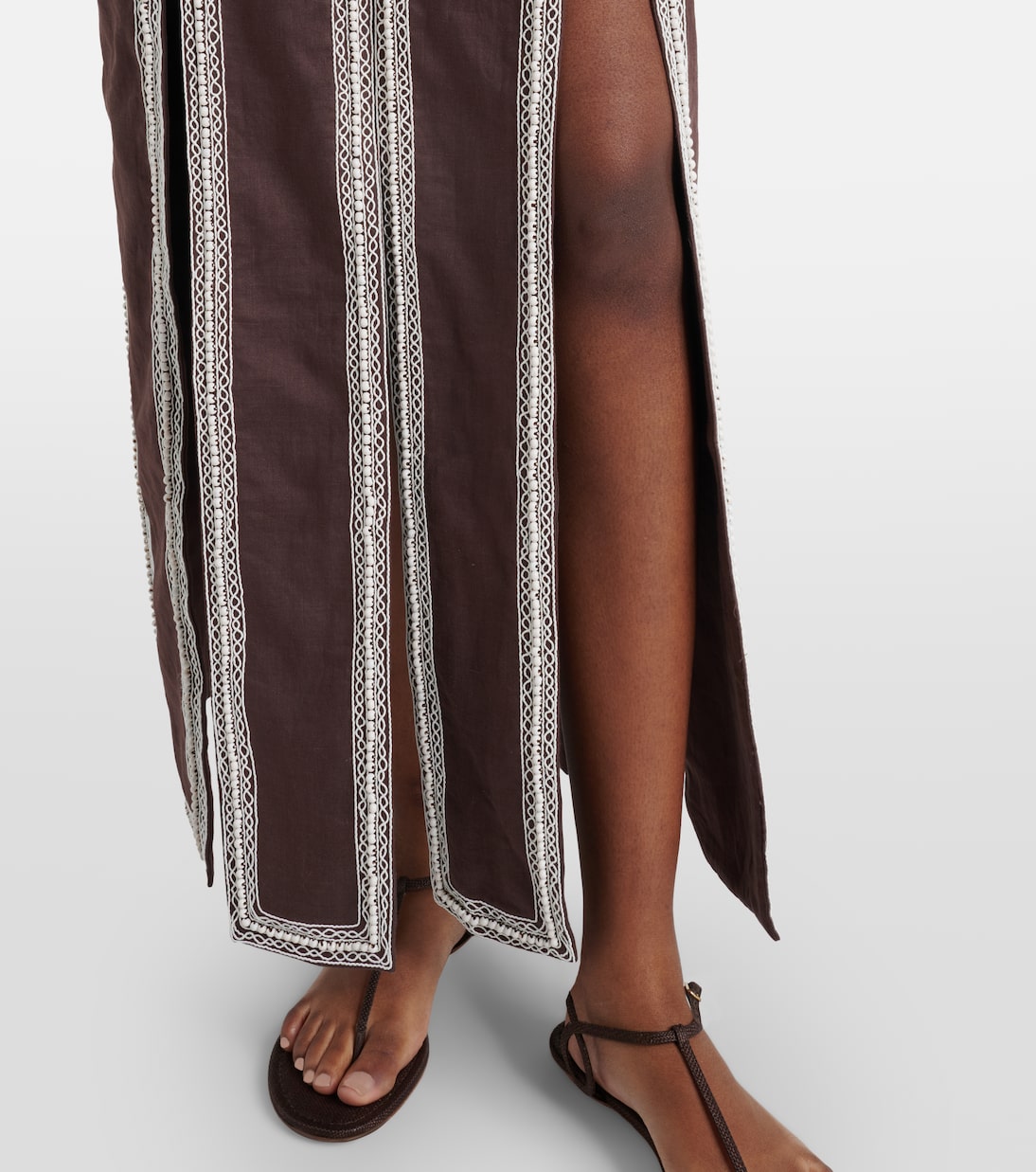 x Laurence Leenaert Leandra ramie maxi dress | Alémais