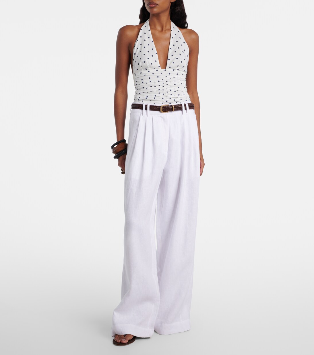 Parker linen wide-leg trousers | Posse