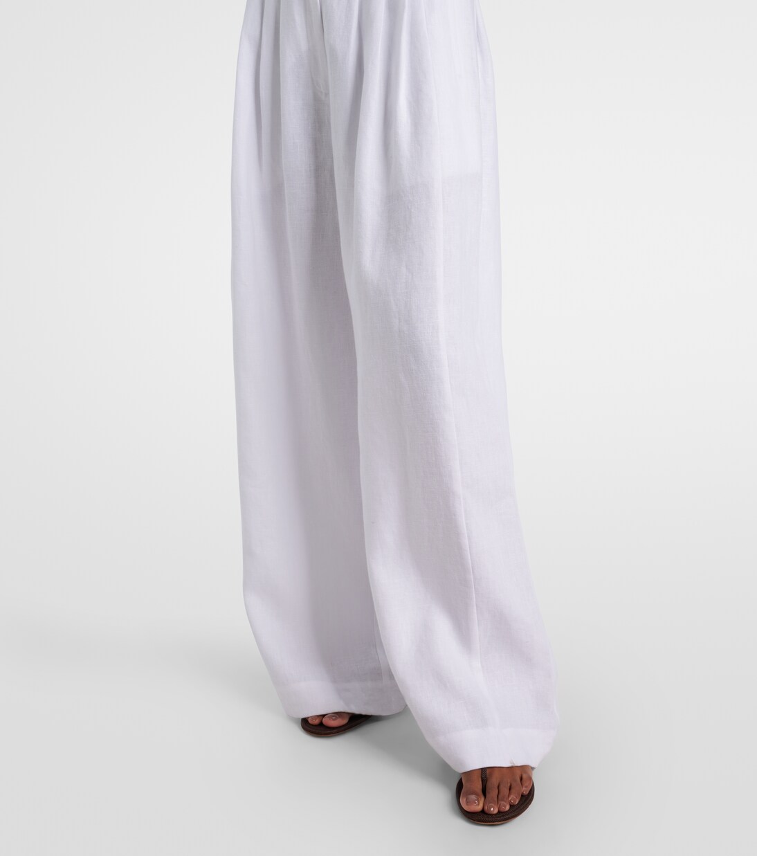 Parker linen wide-leg trousers | Posse