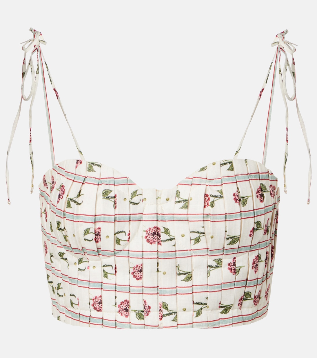 Bedrucktes Top Morgina aus Leinen | Agua by Agua Bendita