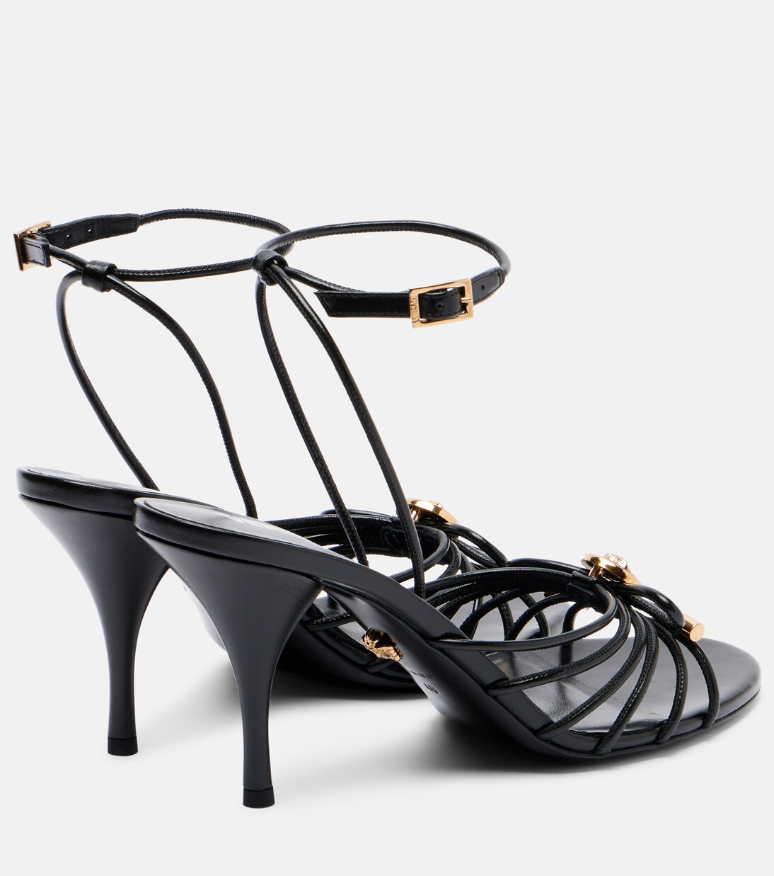 Leather slingback sandals | Versace