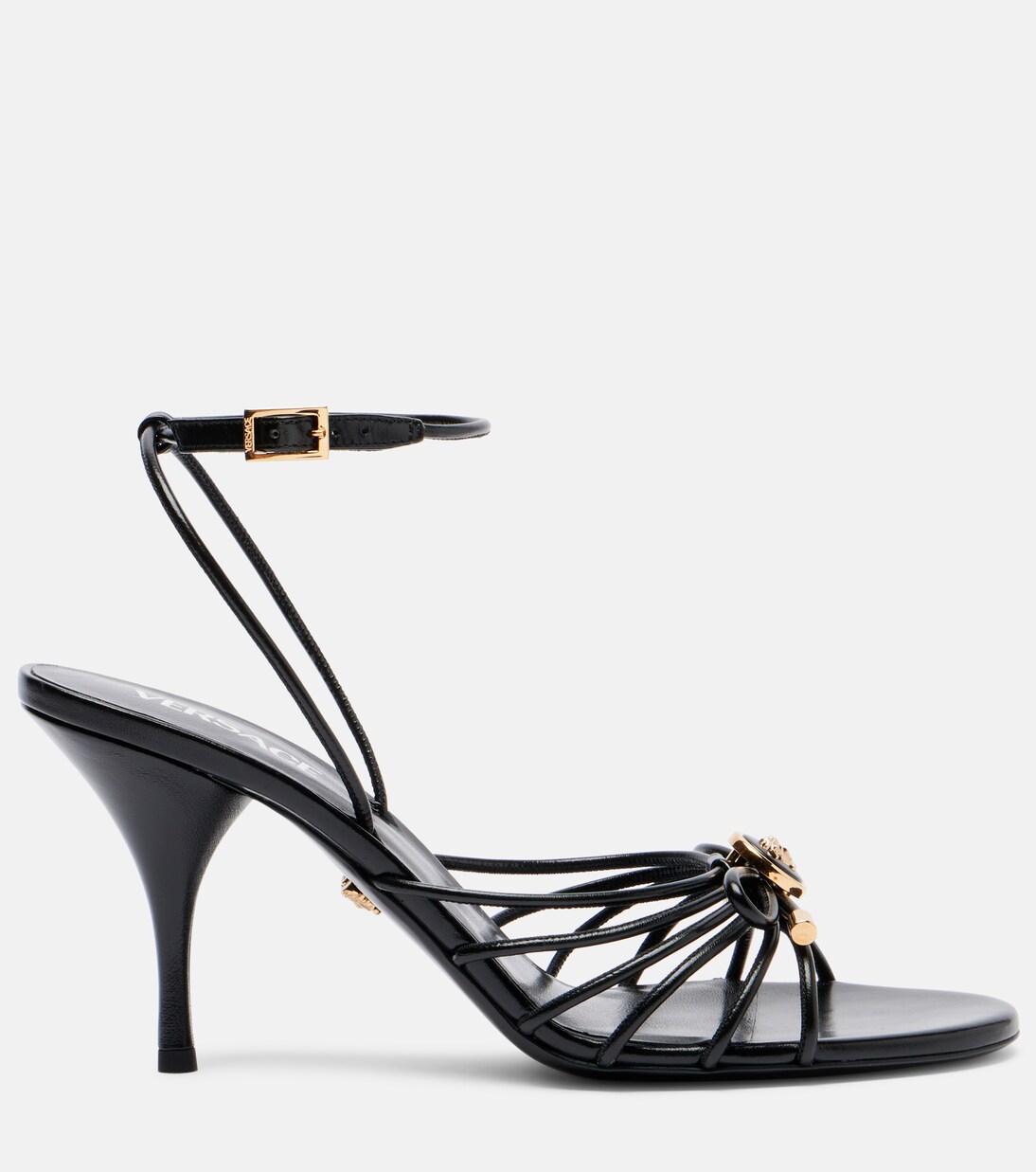 Leather slingback sandals | Versace