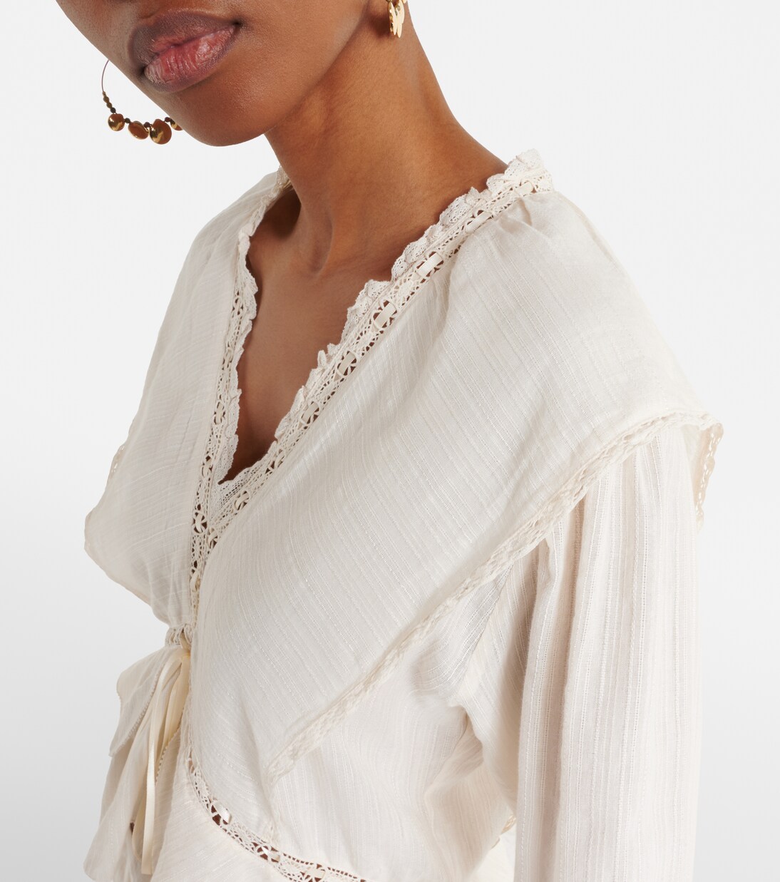 Damienne cotton and linen-blend top | Marant Etoile