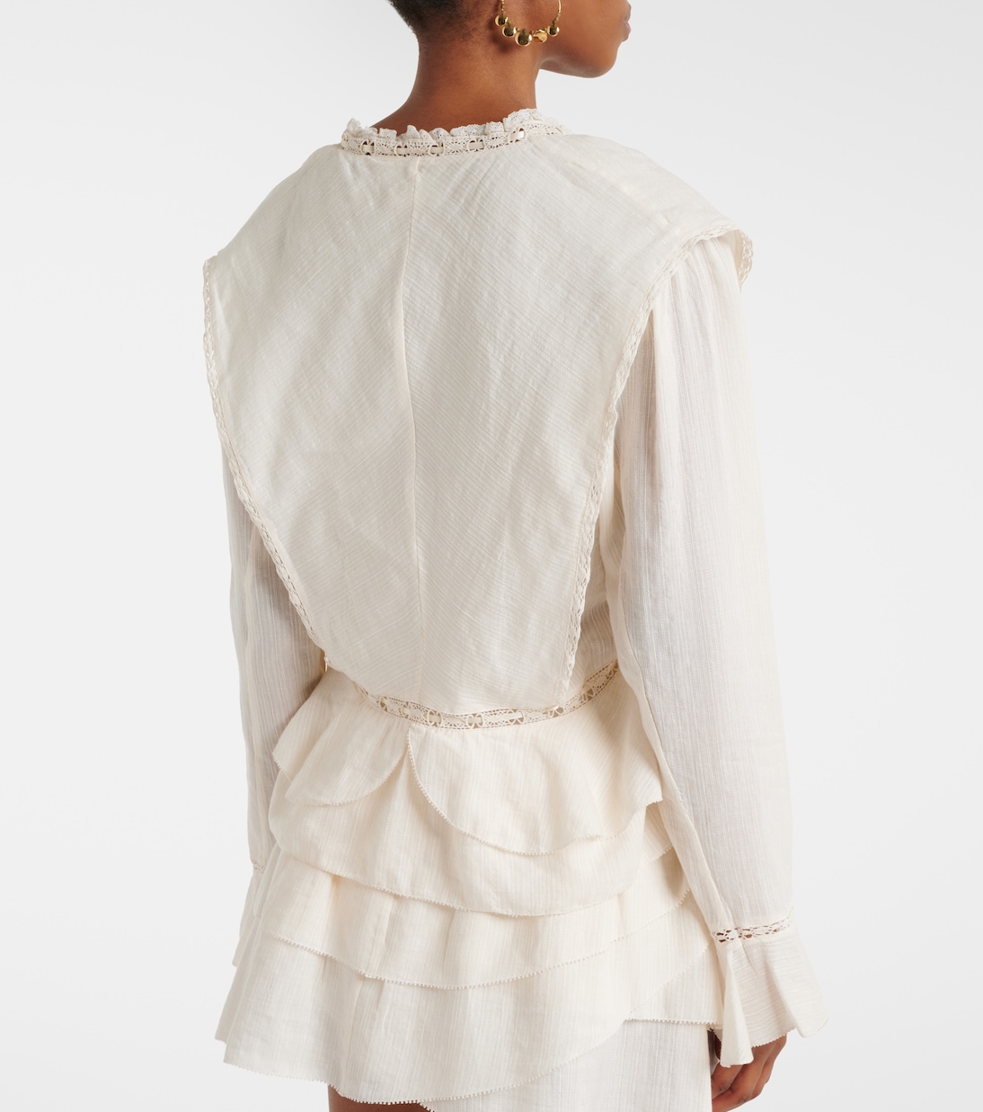 Damienne cotton and linen-blend top | Marant Etoile