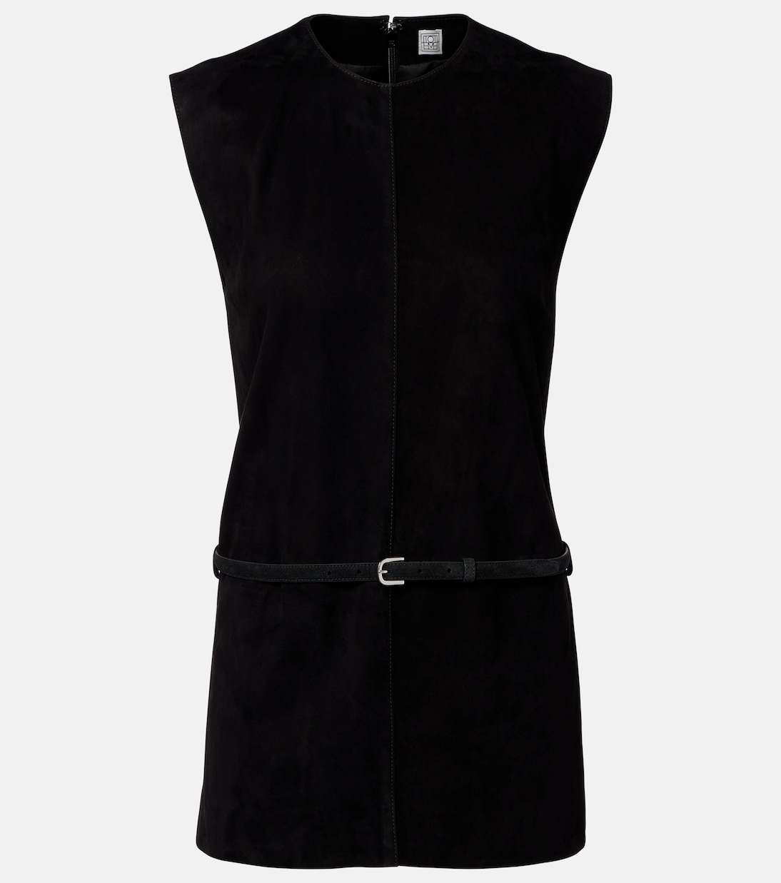 Belted suede minidress | Toteme