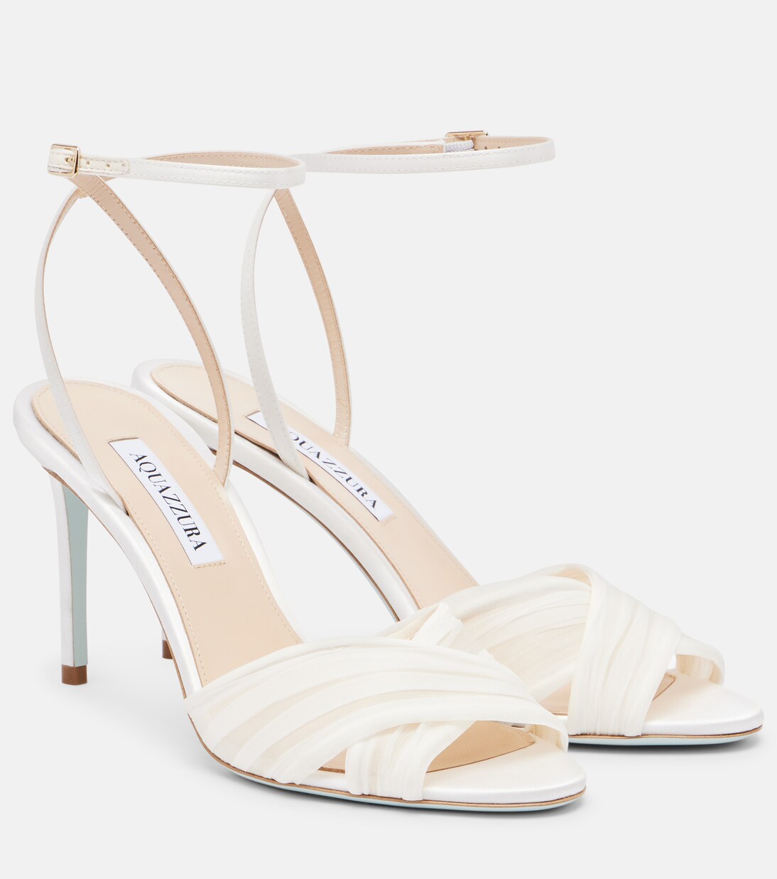 Voile 85 satin slingback sandals | Aquazzura