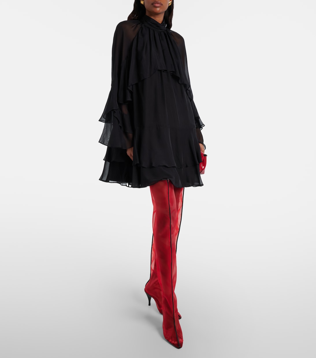 Drawing A Blank 85 mesh knee-high boots | Herbert Levine