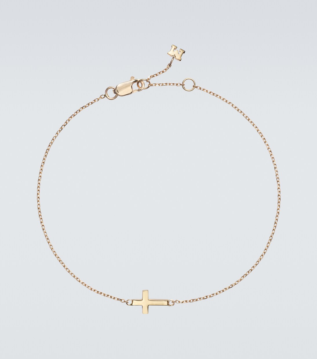 Mini Cross 14kt gold bracelet | Mateo
