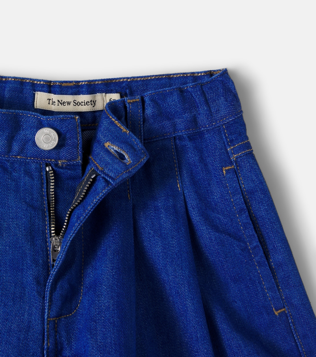 Short plissé Tulip en denim | The New Society