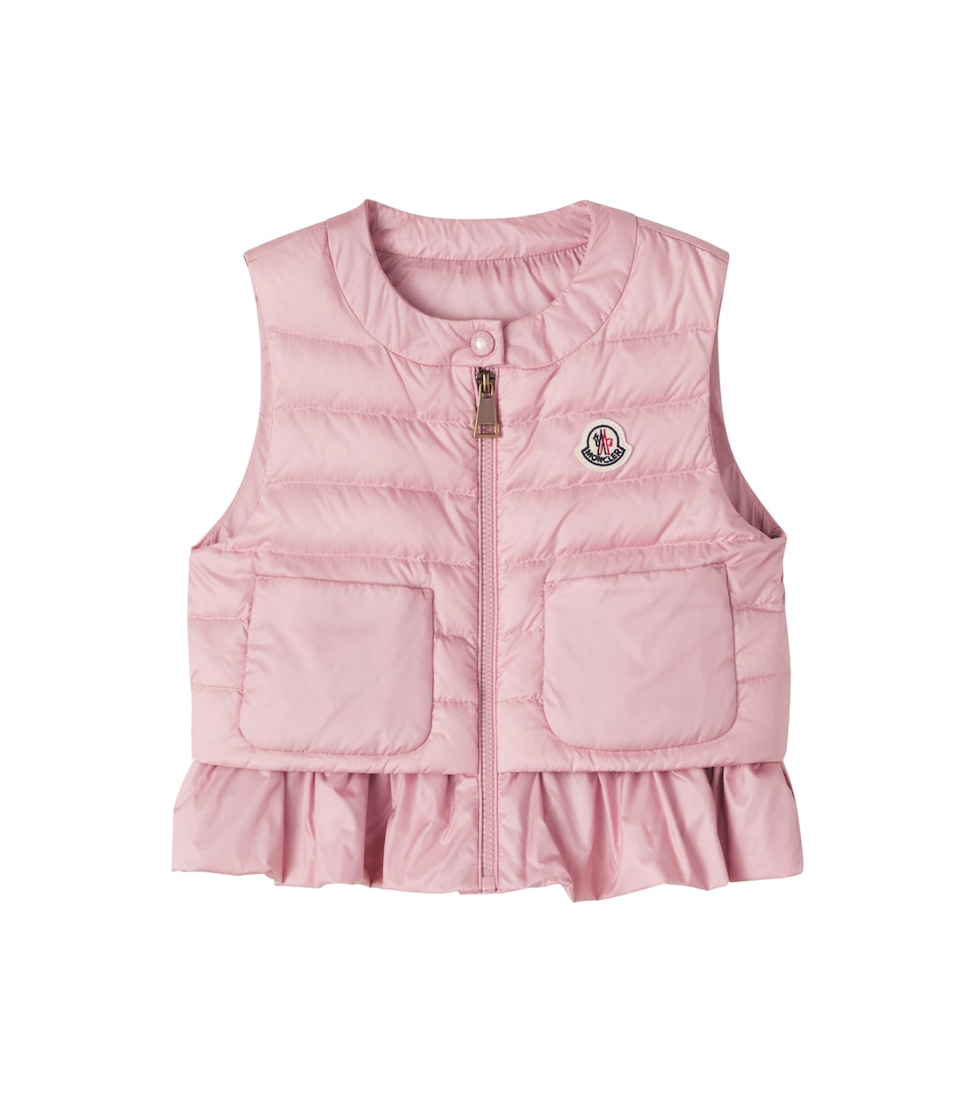Latife ruffled down vest | Moncler Enfant