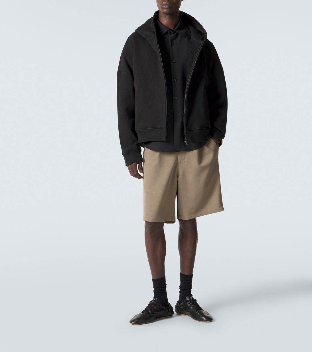 Eternal Zip cotton fleece hoodie | Entire Studios