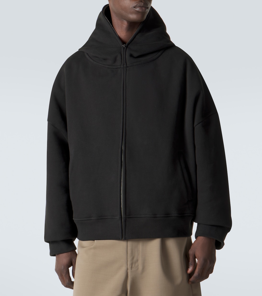 Eternal Zip cotton fleece hoodie | Entire Studios