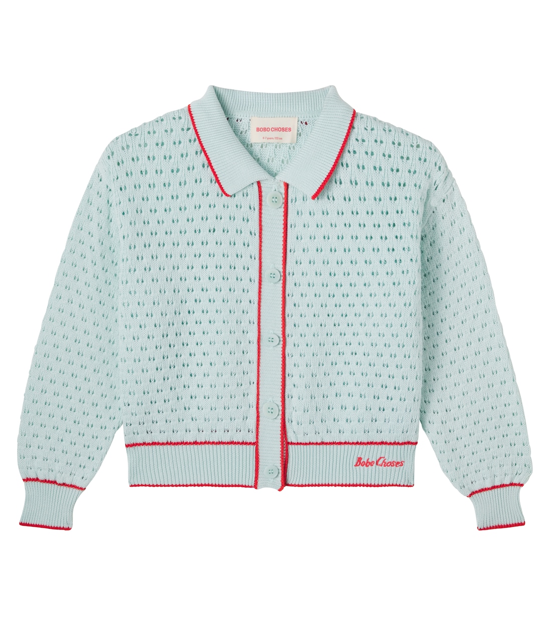 Pointelle cotton cardigan | Bobo Choses