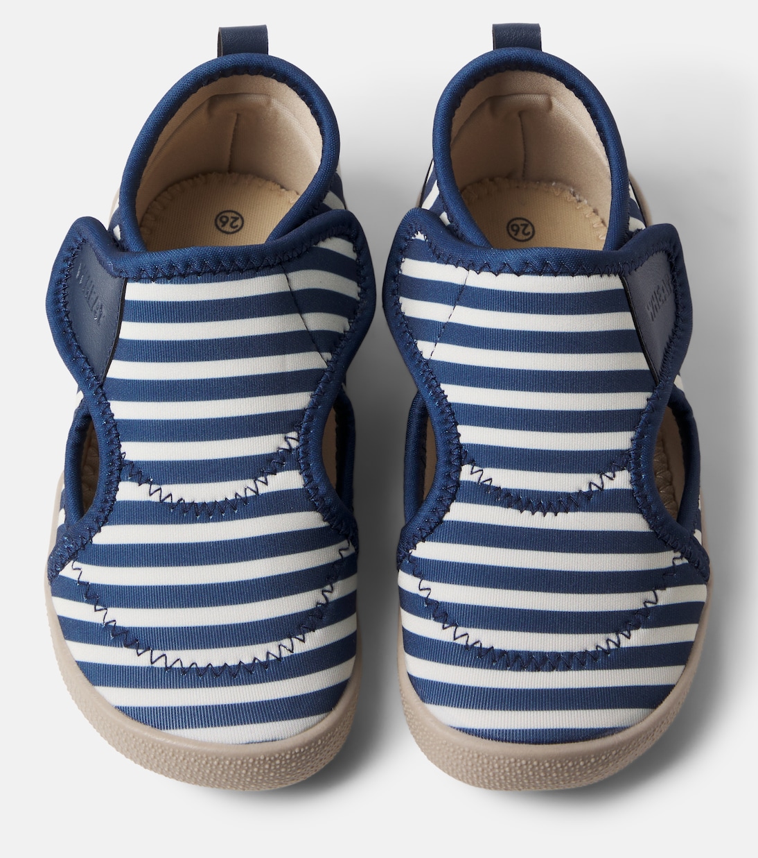 Shawn striped slip-on shoes | Wheat