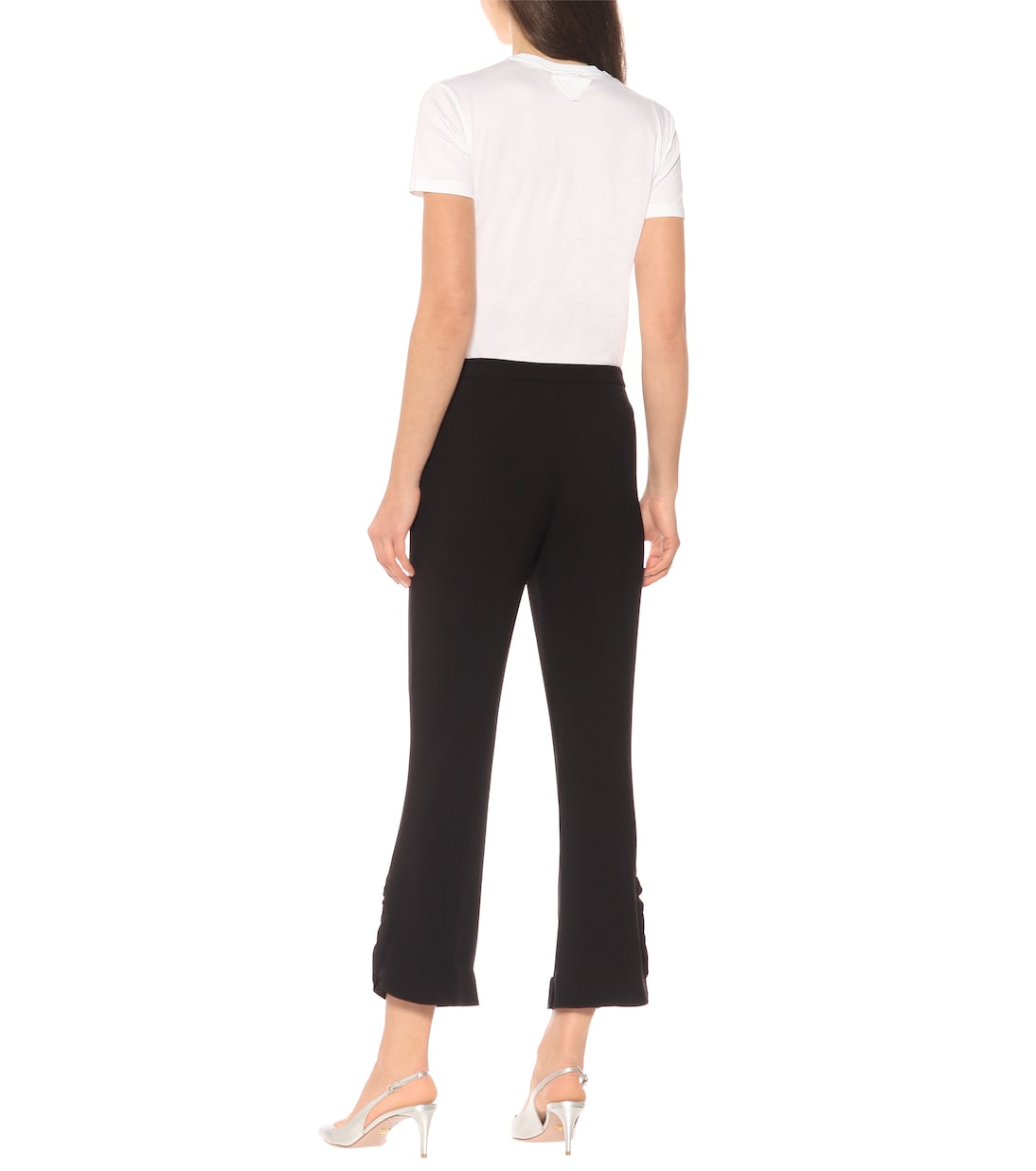 Cropped-Hose aus Crêpe | Prada