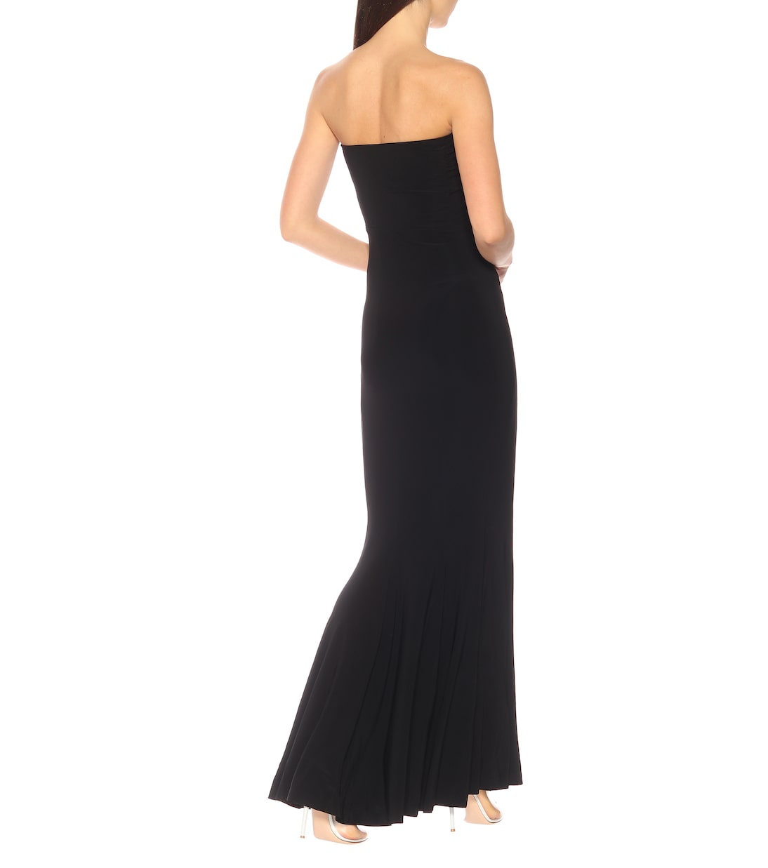 Fishtail strapless jersey gown | Norma Kamali