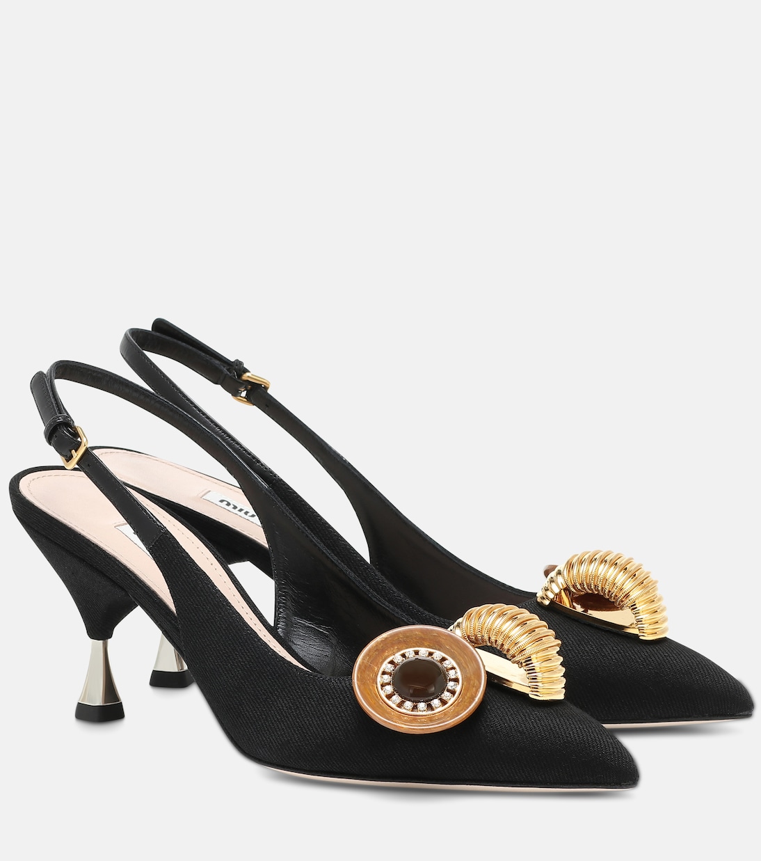 Verzierte Slingback-Pumps | Miu Miu