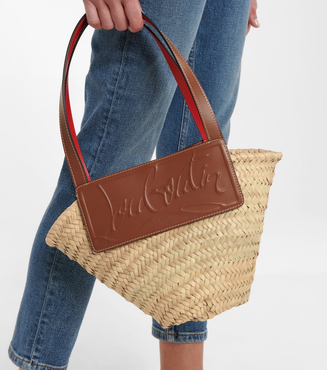 Loubishore Small raffia tote | Christian Louboutin