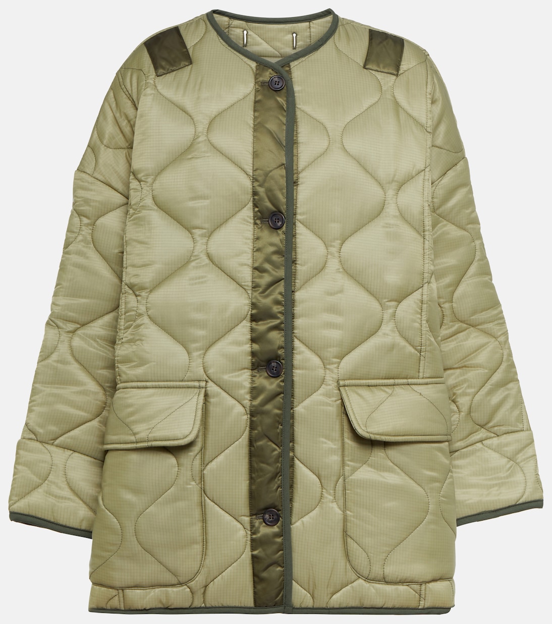 Teddy oversized quilted jacket | The Frankie Shop
