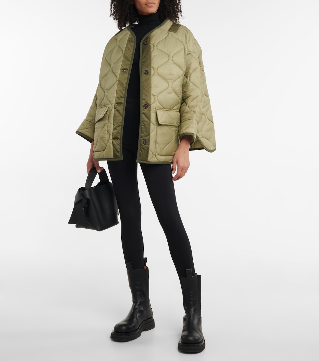 Teddy oversized quilted jacket | The Frankie Shop