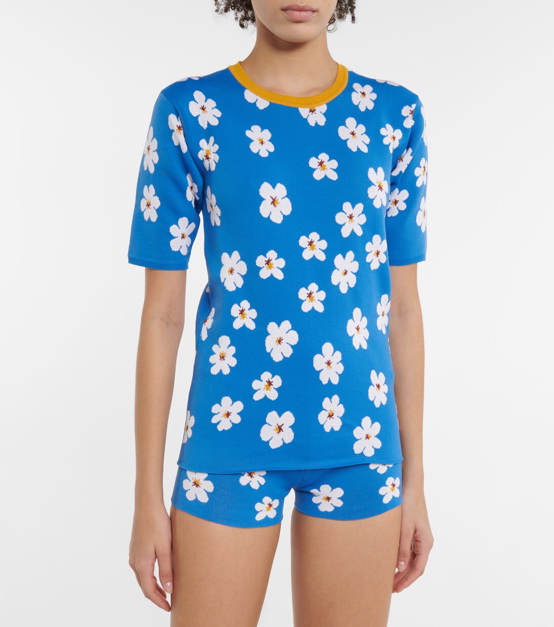 Shorts in jacquard con stampa | Marni