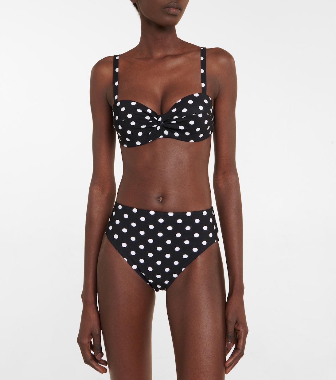 Basics polka-dot bikini top | Karla Colletto