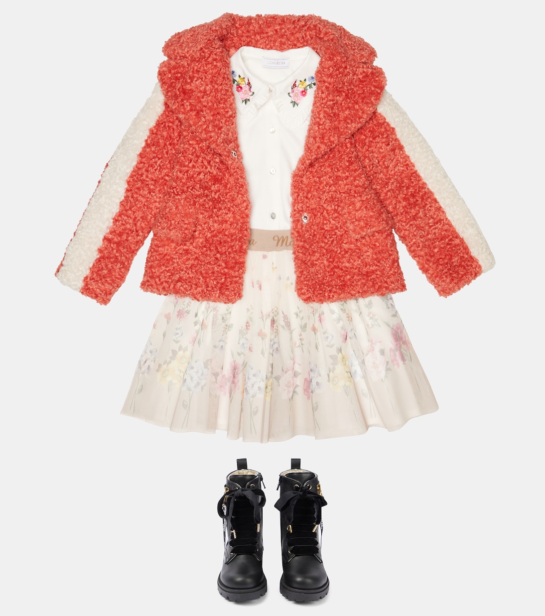 Veste en shearling synthétique | Monnalisa