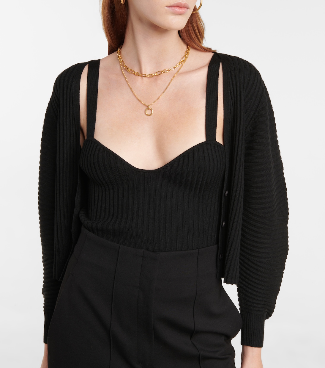 Colorful Ribs wool-blend twinset | Dorothee Schumacher