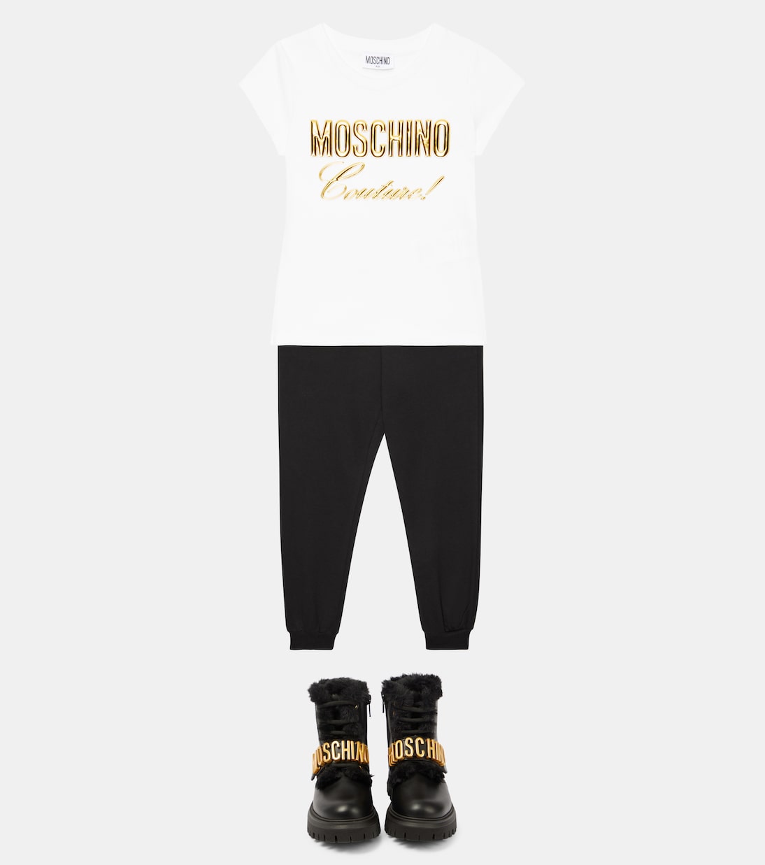 T-Shirt aus einem Baumwollgemisch | Moschino Kids