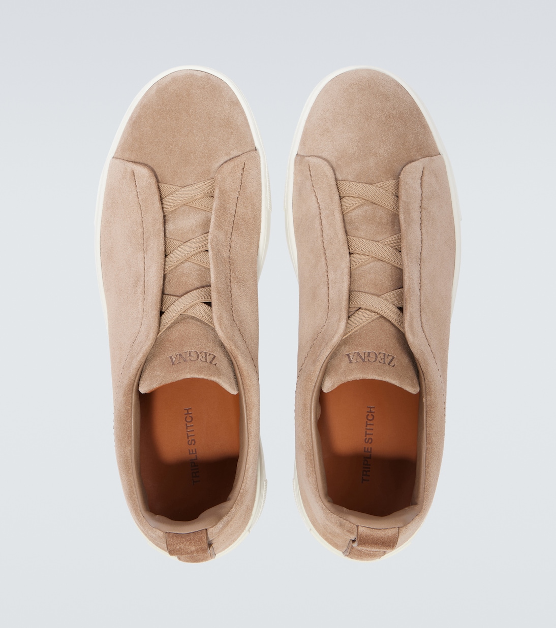 Sneakers Triple Stitch in suede | Zegna