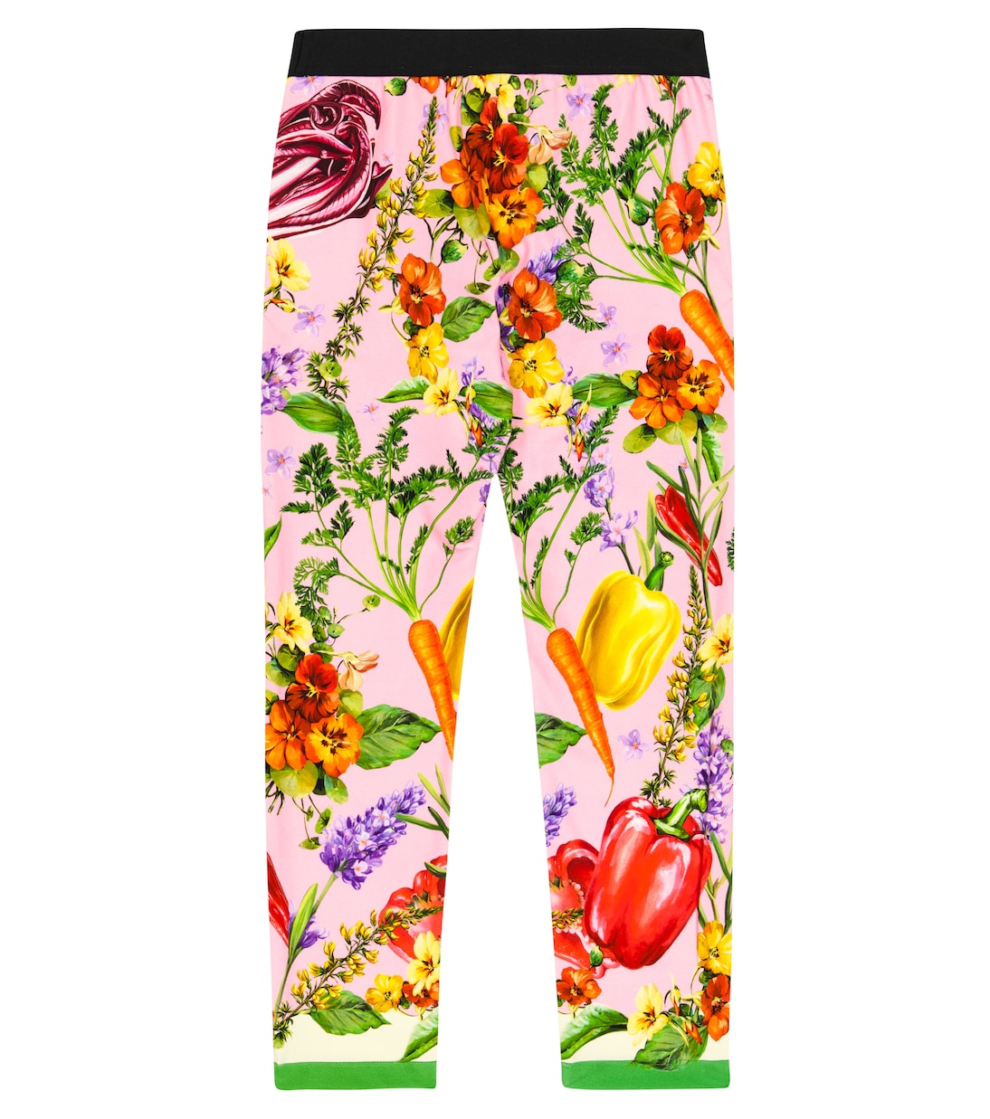 Leggings in misto cotone con stampa | Dolce&Gabbana Kids
