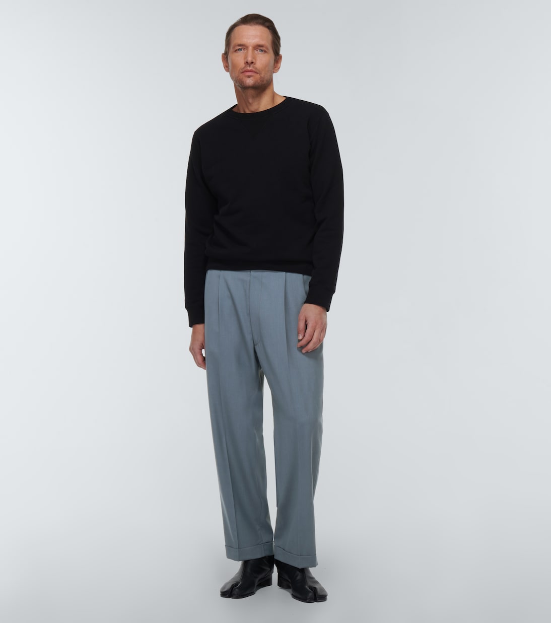 Pantalones rectos con cordón | Maison Margiela