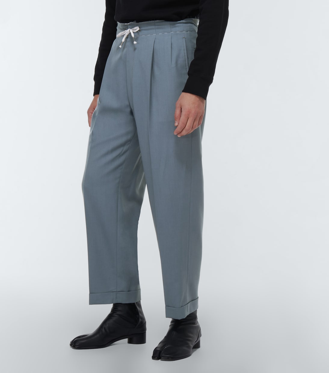Pantalones rectos con cordón | Maison Margiela