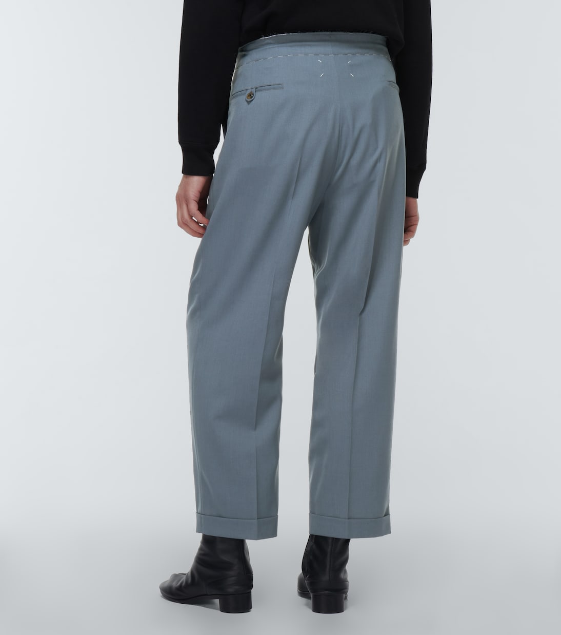 Pantalones rectos con cordón | Maison Margiela