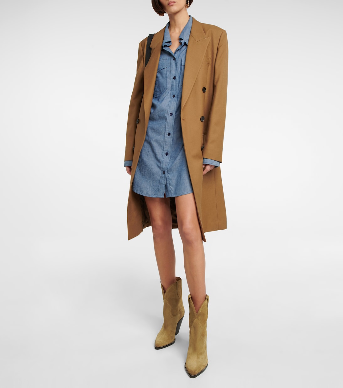 Leyane suede mid-calf cowboy boots | Isabel Marant
