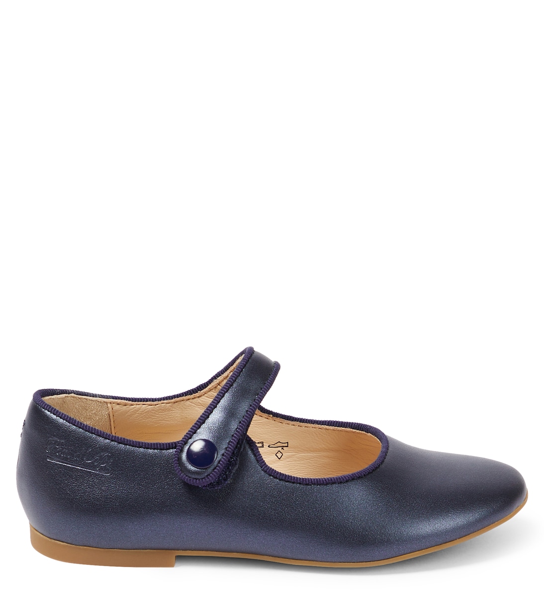 Ballerinas Daisy Baby aus Metallic-Leder | Pom d'Api