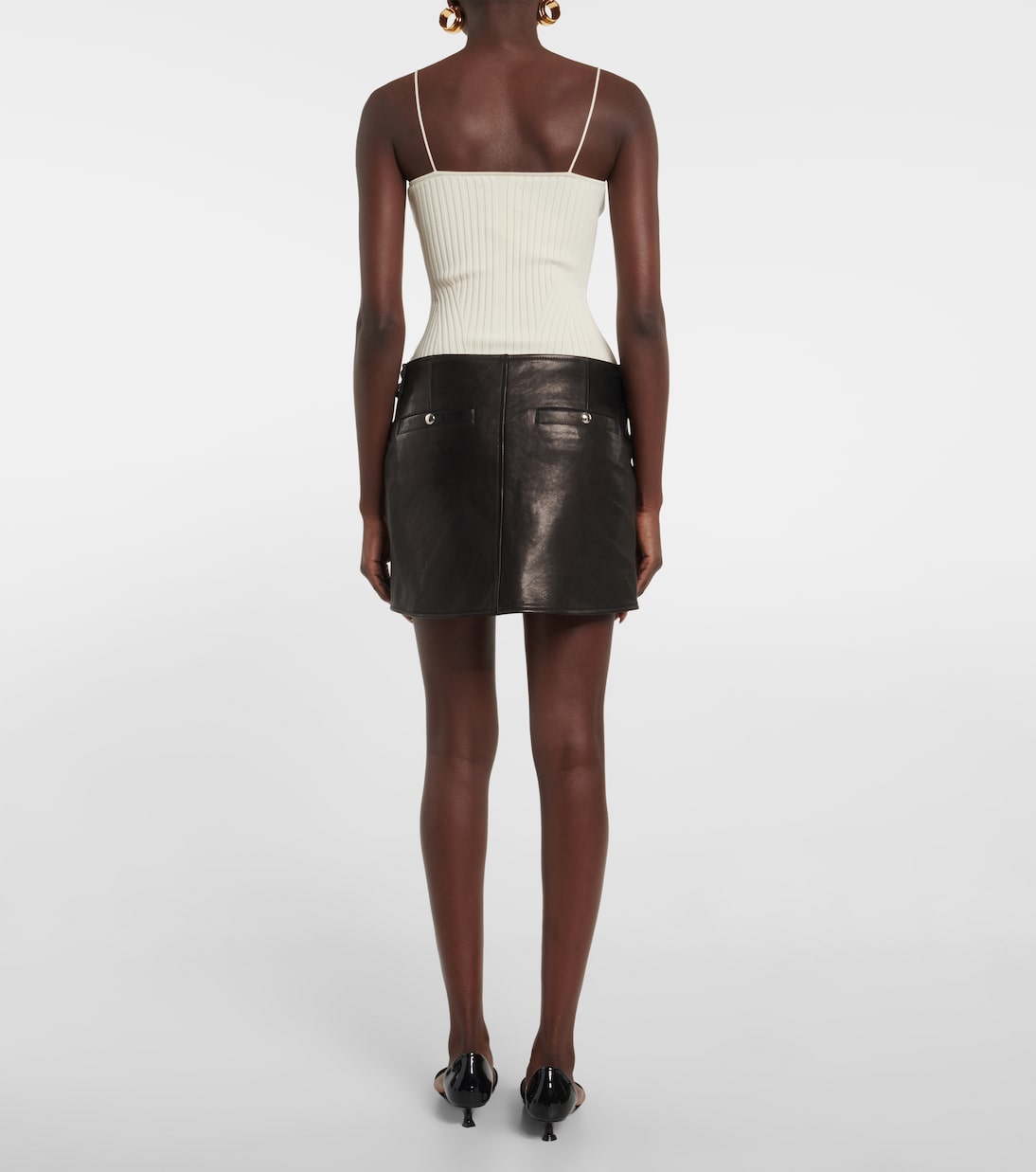 Minigonna Otis in pelle | Khaite
