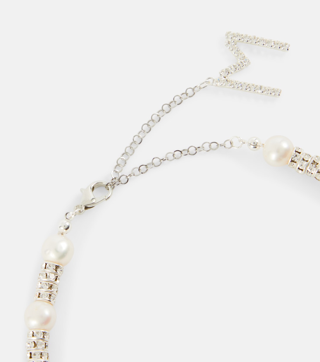 Embellished necklace with rose quartz | Magda Butrym
