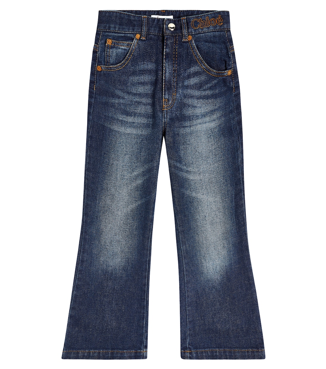 Jeans regular con ricamo | Chloé Kids