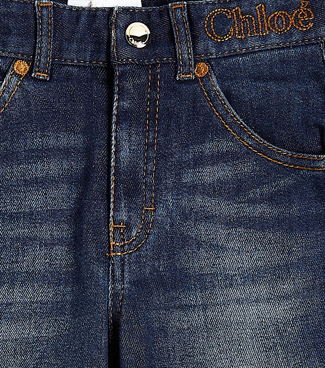 Jeans regular con ricamo | Chloé Kids