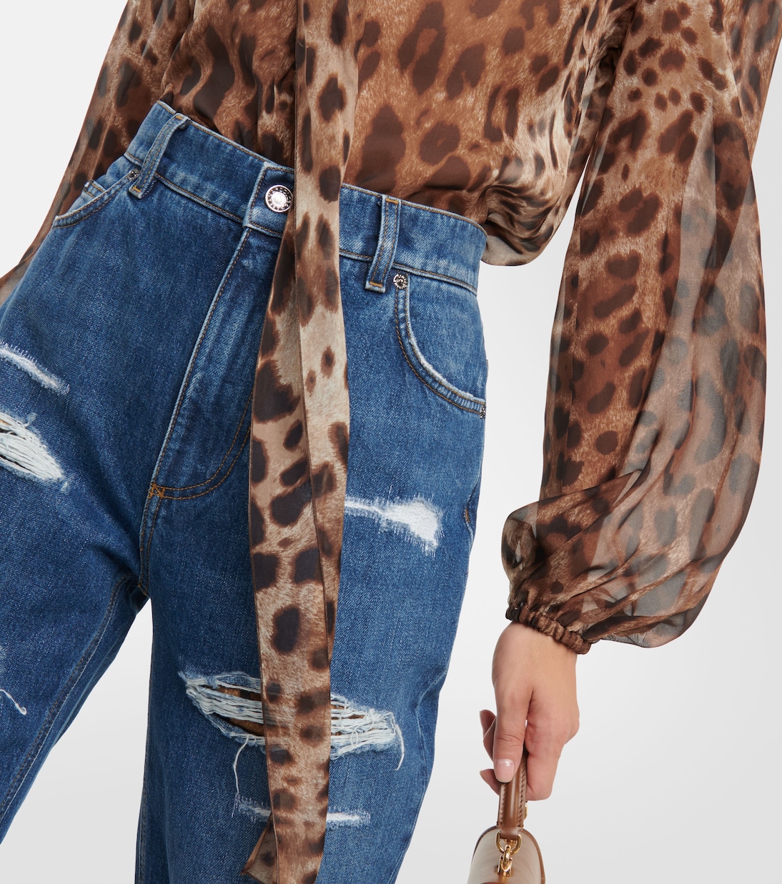 Jeans distressed a vita alta | Dolce&Gabbana