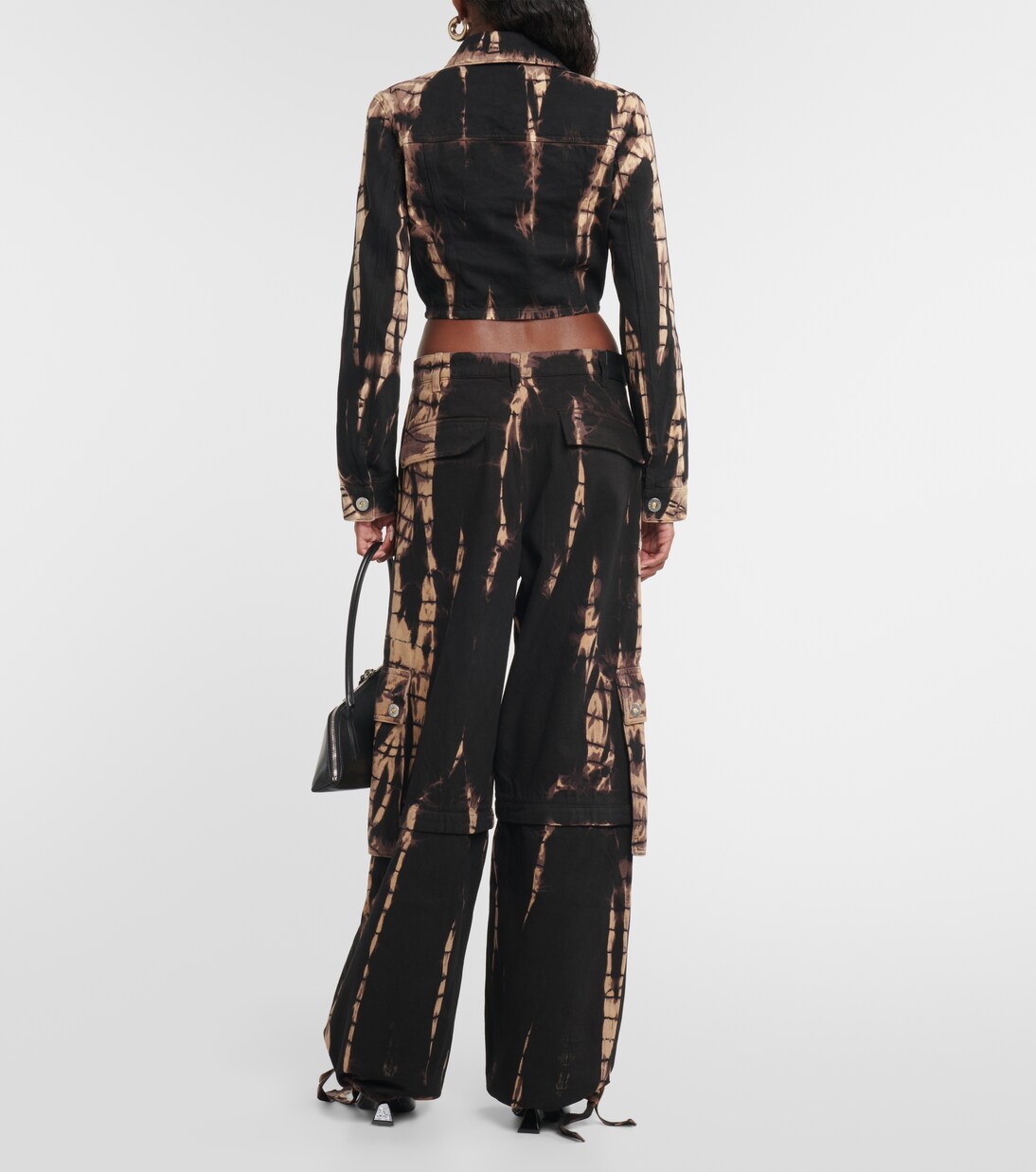 Tie-dye cropped denim jacket | Dion Lee