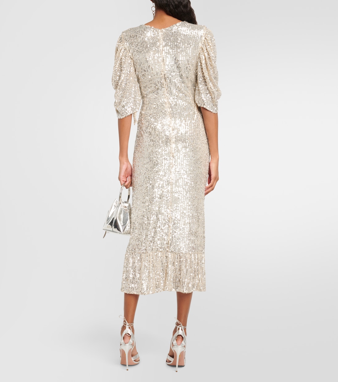 Vestido midi Drama con lentejuelas | Roberta Einer