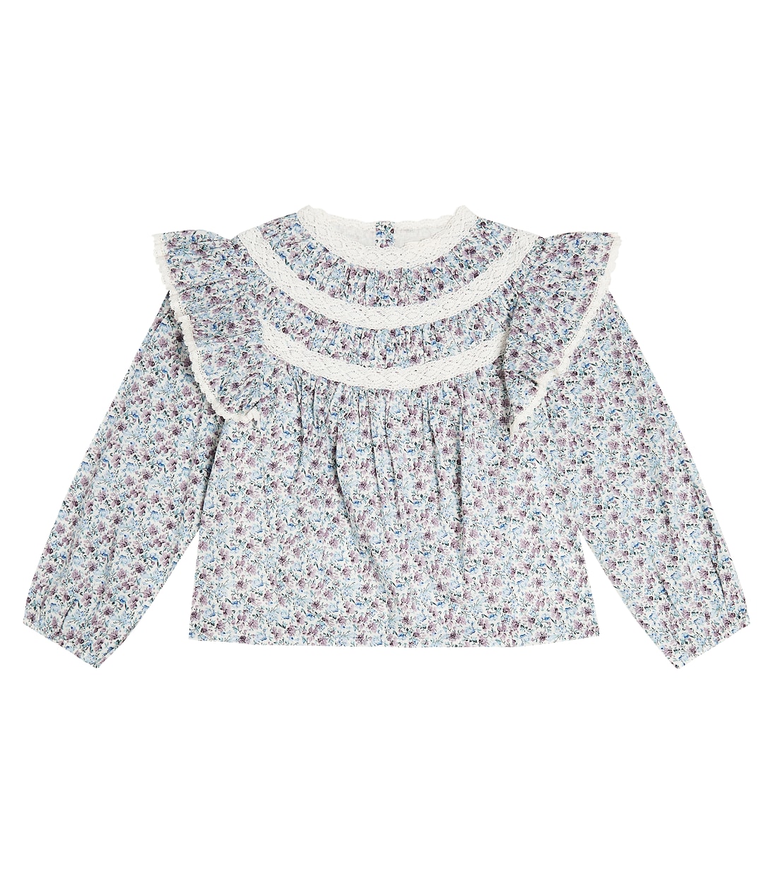 Top Janipa en coton et dentelle à fleurs | Louise Misha