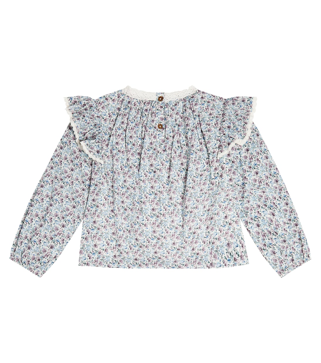 Top Janipa en coton et dentelle à fleurs | Louise Misha