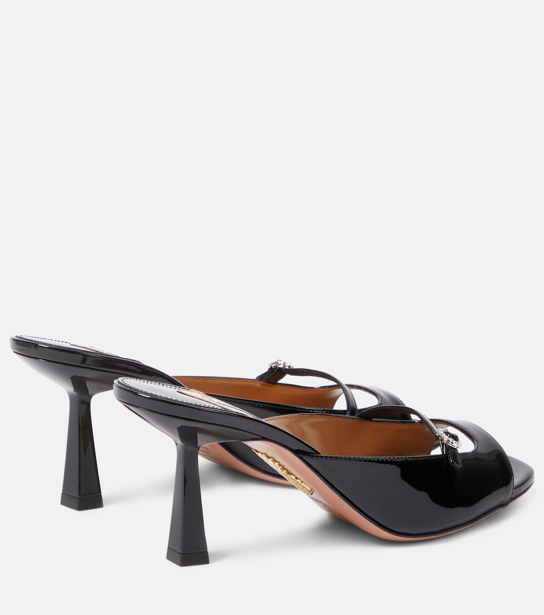 Mules Soul Sister 75 en cuir verni | Aquazzura