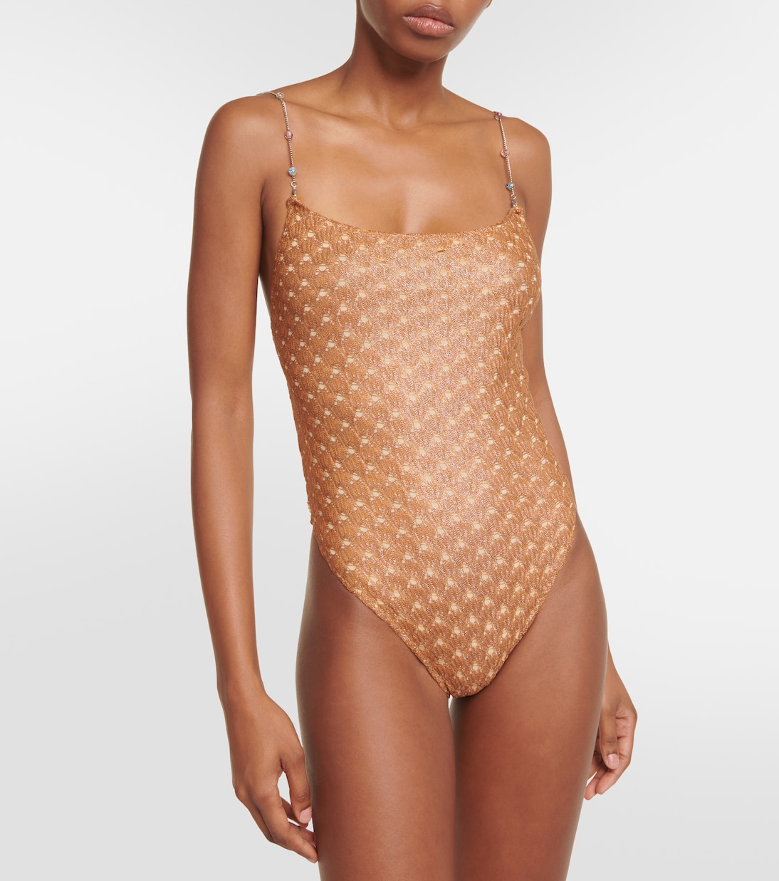 Embellished lamé swimsuit | Missoni Mare